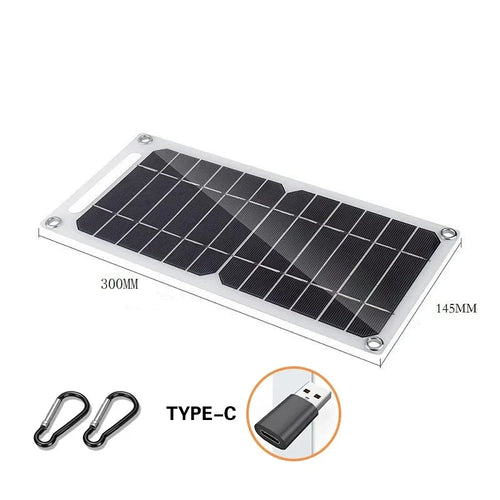 Solar Panel 5V  USB Type-C Charge Portable Flexible Kit  Lightweigh